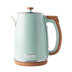 Haden Dorchester Matt Sage Green Digital Variable Temperature Kettle - With Wood Effect Finish, Fast Boil, 3000W, 1.7Litre