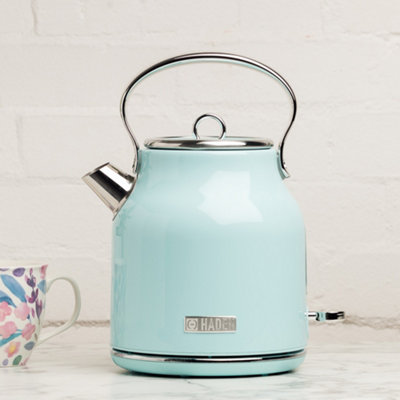 HADEN Heritage Turquoise Kettle Traditional Electric Fast Boil Kettle 3000W 1.7 Litre