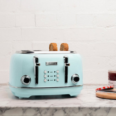 Turquoise toaster 4 slice cheap