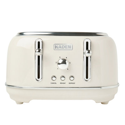 Haden Highclere Cream Toaster - 4 Slice Electric Stainless-Steel ...