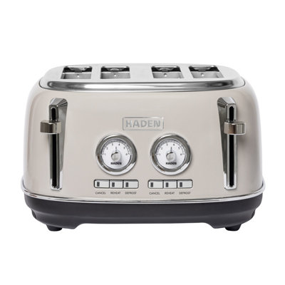 Haden Jersey Toaster - 4 Slice Retro Electric Stainless-Steel Toaster ...