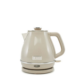 Haden Yeovil 1L Kettle Putty - 1630W Electric Kettle - BPA Free - Removable Filter - Boil Dry Protection - Overheat Protection - 1