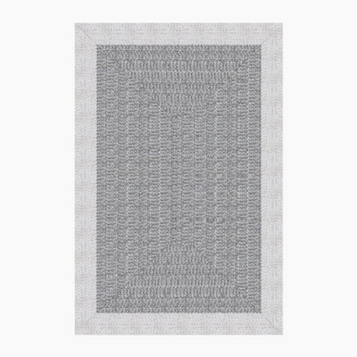 Hades 220cm x 160cm Weatherproof Indoor and Outdoor Rug in Cobble Grey