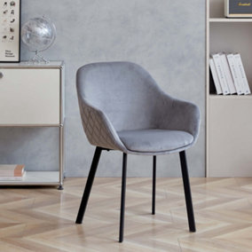 Hafren Light Grey Dining Chair - Set of Two