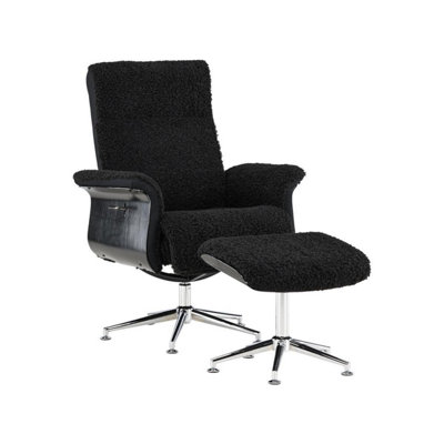 Hagön Lounge Chair with Footstool, Dark Grey - 2piece