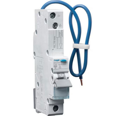 HAGER RCBO 1M 1P 6kA B-45A 30mA A