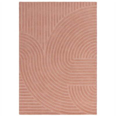 Hague Blush Thick Woolen Rug Hand Tufted Rug 120x170cm for the