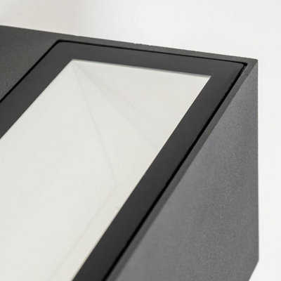 HAILEY - CGC Dark Grey Small Rectangular 4K Light LED Wall Light