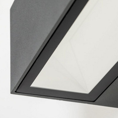 HAILEY - CGC Dark Grey Small Rectangular 4K Light LED Wall Light