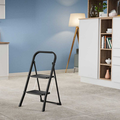 Hailo K44 StandardLine Folding Steel Step - 2 Tread