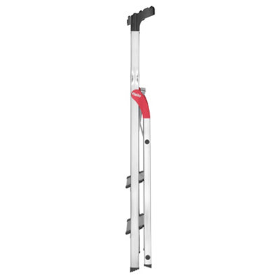Hailo L80 Comfortline Step Ladder Deep Safety Step - 3 Tread
