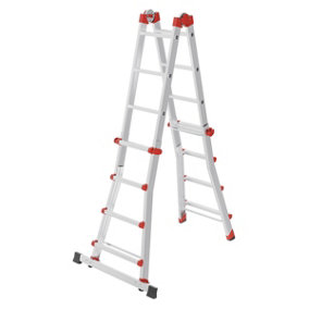 Hailo M80 Aluminium Multipurpose ladder - 4x4 Rungs