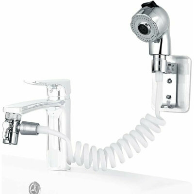 Hair wash hand shower, faucet rinser set with faucet adapter, shower ...