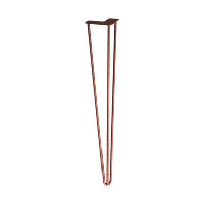 Hairpin Leg 710mm 3 Rod Antique Copper (Box Of 4)