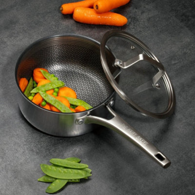 Hairy Bikers 3 Piece 16cm 18cm 20cm HexGuard Saucepan Set Non-Stick ...