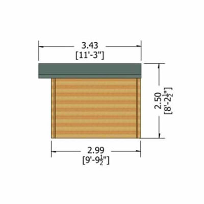 Hale 28 mm Log Cabin 12 x 10 Feet - 5