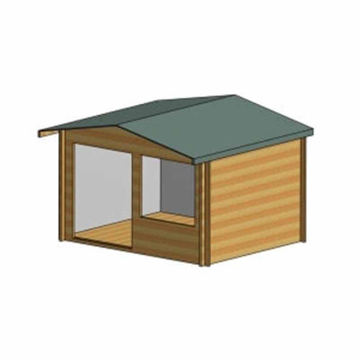 Hale 28 mm Log Cabin 12 x 10 Feet - 6