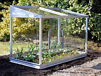 Half Cold Frame - Aluminium/Glass - L65 x W121 x H82 cm - Without Coating