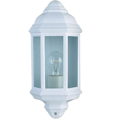 White half lantern wall deals light with pir