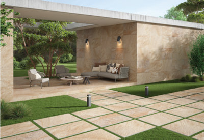 HALF PACK - Slatestone Beige 20mm Thick 600mm x 900mm Trade Bulk Porcelain Paver Value Pack (Pack of 22 w/ Coverage of 11.88m2)