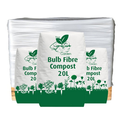 Half Pallet of Bulb Fibre Compost Potting Soil x87 Bags by Laeto Your Signature Garden