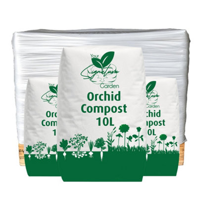 Half Pallet of Orchid Compost Potting Mix 60x Bags of 10L by Laeto Your Signature Garden