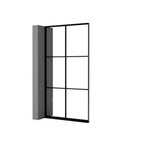 Half Patishon 1200mm Framed self install glazed partition room divider