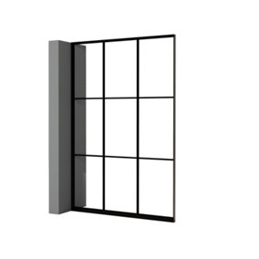 Half Patishon 1500mm Framed self install glazed partition room divider