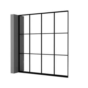 Half Patishon 2100mm Framed self install glazed partition room divider