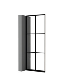 Half Patishon 900mm Framed self install glazed partition room divider