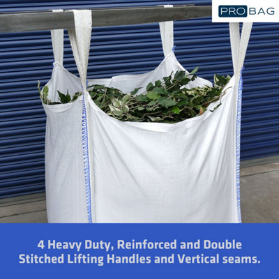 Half Ton Bulk Bag - Heavy Duty Skip Bag - Mini Ton Bag - Tonne Bag - FIBC Builders bag - Dumpy Bag - 6