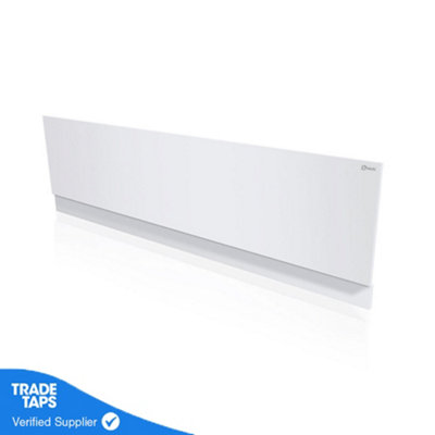 Halite 1800mm White Shaker Front/Side Bath Panel | DIY at B&Q