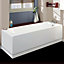 Halite Waterproof 700mm End Bath Panel and Plinth - Gloss White