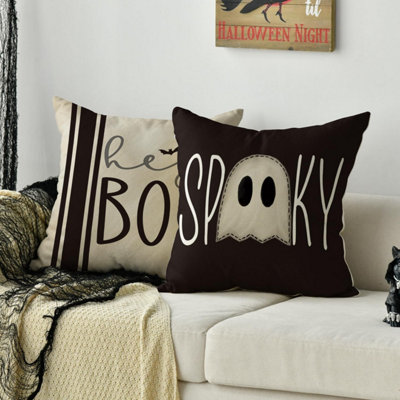 POPOYU Halloween Ghost Peluche Coussin 20cm,Halloween Jeter Coussin