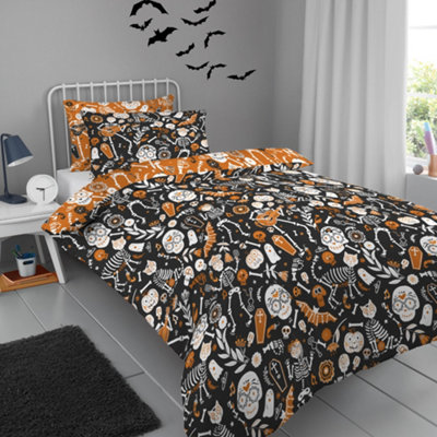 Halloween Day of the Dead Childrens Bedroom Duvet Cover Set