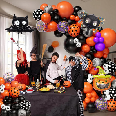 Décoration Ballon Sifflet 100 Ballons Sifflets Multicolores Vaguelly - Jouet Fête Enfant - Latex Avec Sifflet Métal - Halloween/Noël Ballons Latex Multicolores
