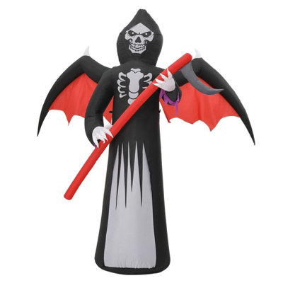 Halloween Inflatable Skeleton Model Decoration with LED Lights