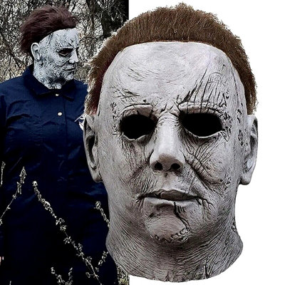 Halloween Michael Myers Full Head Latex Mask Horror Cosplay Fancy Dress ...
