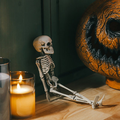 Halloween Realistic Full Body Hanging Skeleton Prop Decoration Posable Joints 30cm Price Comparisons | Compare The Build