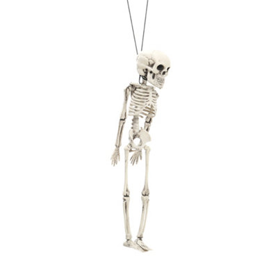Halloween Realistic Full Body Hanging Skeleton Prop Decoration Posable ...