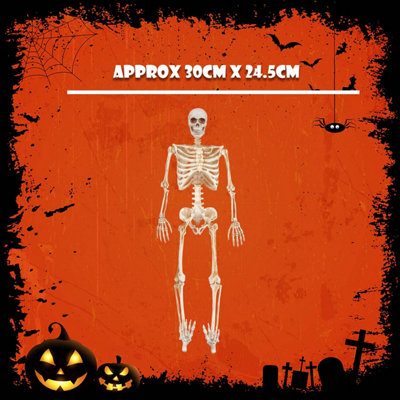 Halloween Skeleton Decoration LED Eyes Trick or Treat Party 36 Inch