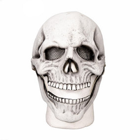 Halloween Skeleton Latex Mask White