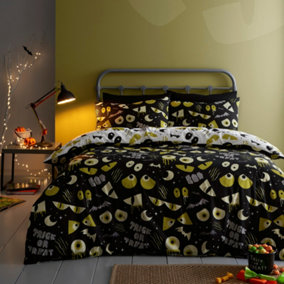 Halloween Trick or Treat Kids Bedroom Duvet Cover Set