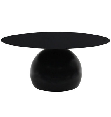 Hallowood Furniture Bourton Black Metal Coffee Table