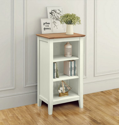 Hallowood Furniture Clifton Oak Painted Small Bookcase