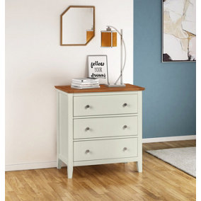 Hallowood Furniture Clifton Oak Painted Small Chest of Drawers