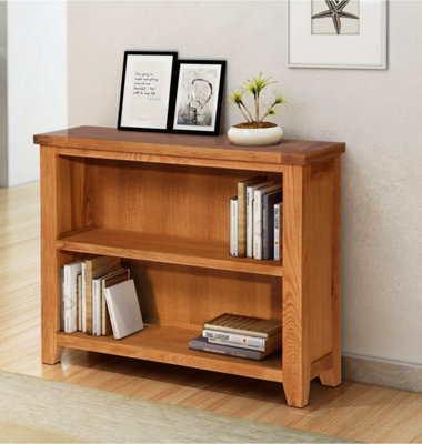 Hallowood Furniture Cotswold Small Wide Bookcase