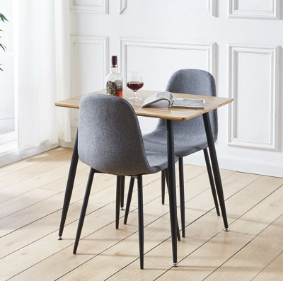 Hallowood Furniture Cullompton Small Rectangular Dining Table with ...