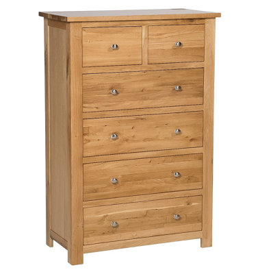 Hallowood Furniture Waverly Oak 2 over 4 Chest of Drawers