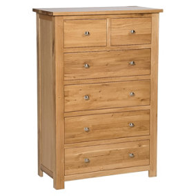 Hallowood Furniture Waverly Oak 2 over 4 Chest of Drawers